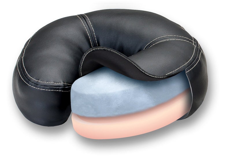 EarthLite Massage Table Face Cradle Caress - Self-Adjusting, Innovative Headrest with Luxurious Strata Face Pillow, Mystic Blue - Image 5